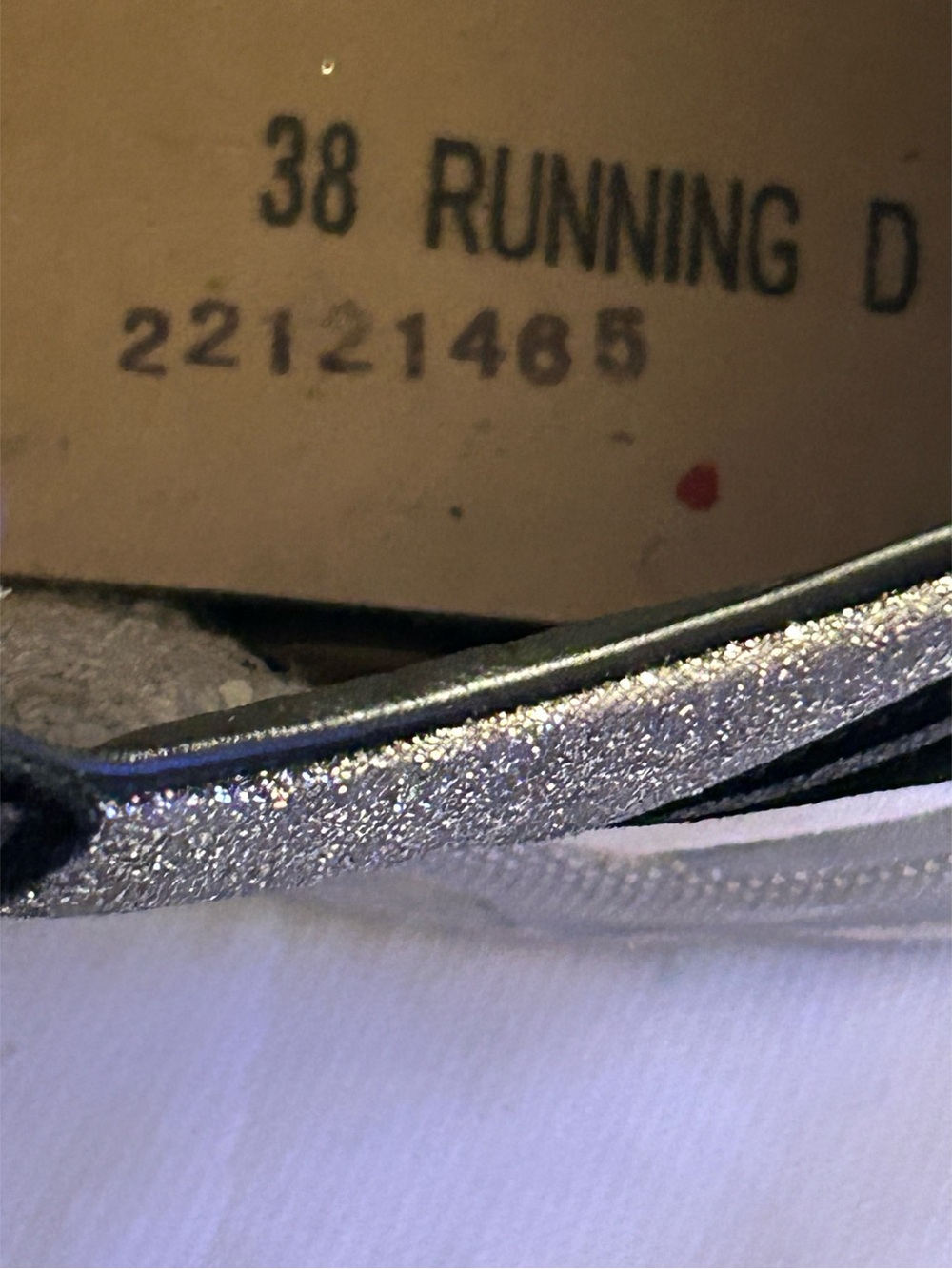 Golden Goose Running Sneakers BLK/SIL Glitter Lived-In/Distressed Luxe Sz 38 / 8 - Picture 13 of 16